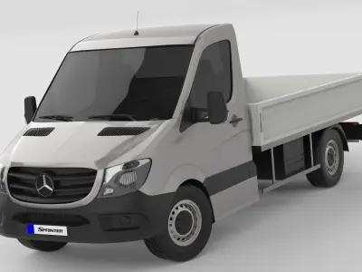Mercedes Sprinter 2013 Pick-up 3D model
