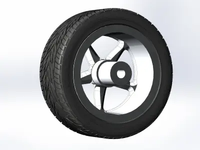 Custom wheels Weld Racing Ventura S105 for your scale model 3D print model