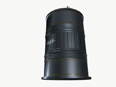 Barrel wash basin Low-poly 3D model
