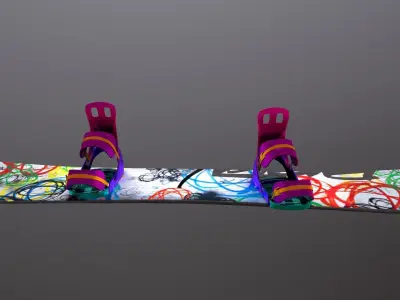 skateboard PBR 3D model with Texture  3D model