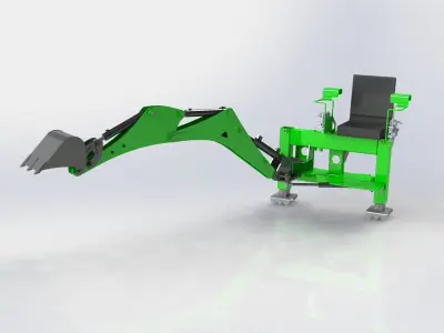 Tractor Excavator 3D model