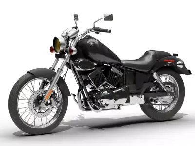 Harley Davidson Sportster Low-poly 3D model