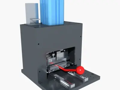  3D model Industrial Equipment 45 - Car Button Switch Press Fit 3D model