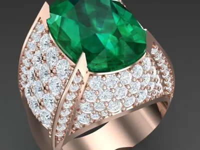 Luxury Men Rings Designs 5MR033 3D print model