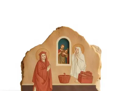 Antique Fresco Fragment model pack Low-poly 3D model