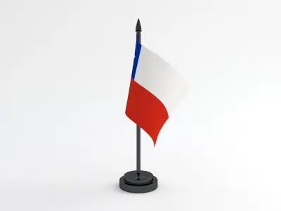 Table Flag Chile 3D model