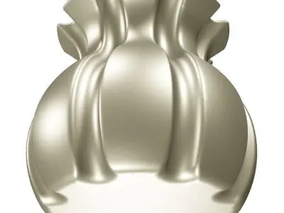 Brass Flower Vase 3D model