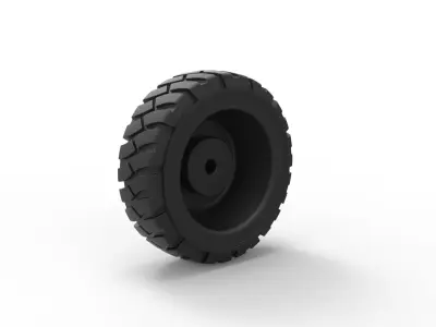 Offroad wheel 4 3D print model