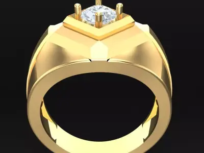 Luxury Men Rings Designs 5MR050 3D print model