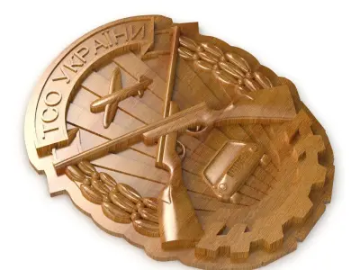 Tso ukraine coat of arms emblem 3d print 3d model 3D model