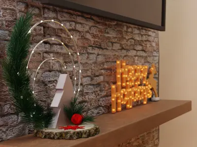 Christmas room 3D model