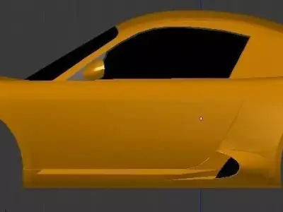 RUF RK Coupe Low-poly 3D model