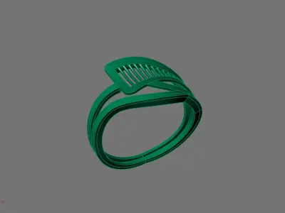Women Ring Plain Ring Ready STL 3DM Models Womens Rings 3D print model 62