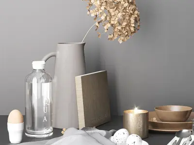 Minimalist tableware 3D model