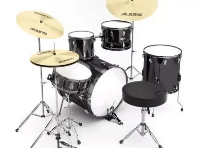 Musical Drum Set 3D model