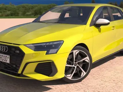 Audi-S3 2024 Sportback 3D model