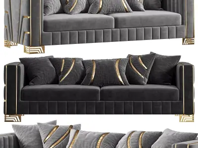 Hermes Salon Takimi Sofa 3D model