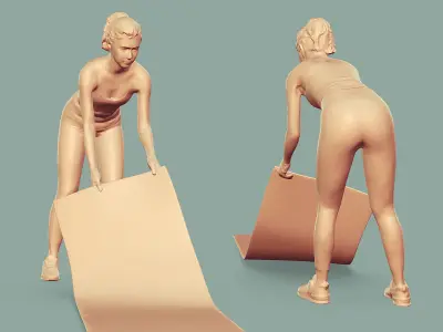 Stylized Fitness Character 3D model