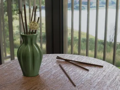 Decorative Vase Low-poly 3D model