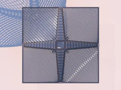 0040 - Parametric Pergola 3D model