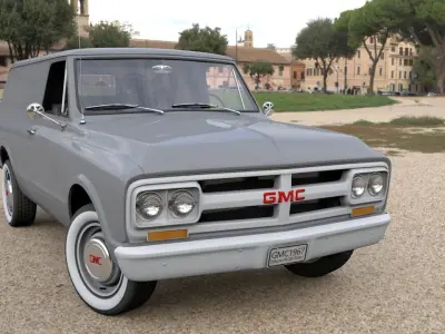GMC PANEL TRUCK 1967 3D model