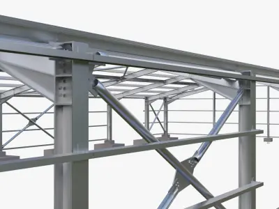 Steel Structure Building  3D model