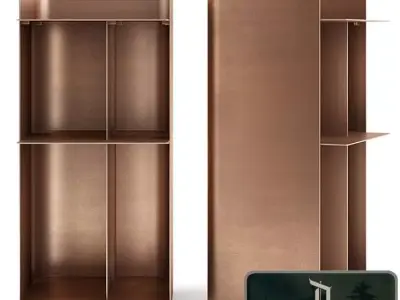 Luxury Metal Display Shelves 3D model