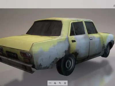 Lowpoly Car 03 Low-poly 3D model
