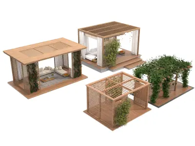 Pergolas Collection list of doors 3D model