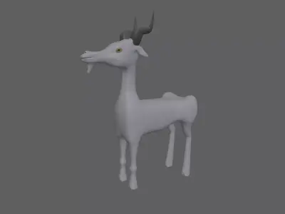 Goat toon 3D model