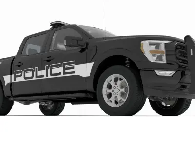 Country Police 4K 3D model