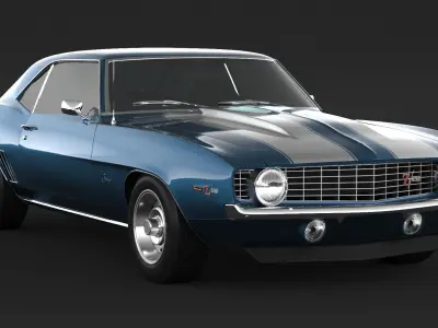 1969 Chevrolet Camaro z28 RS 3D model