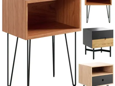 La Redoute Interieurs Bedside Tables Set 6 3D model