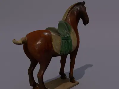 Horse Statuette Y 3D model