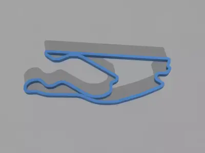 F1 Circuit Miami 2022 3D Print Model 3D print model