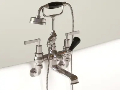 Chaucer Cast Iron Bath 3D model