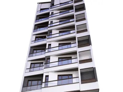 Building2 apartment building 3D model