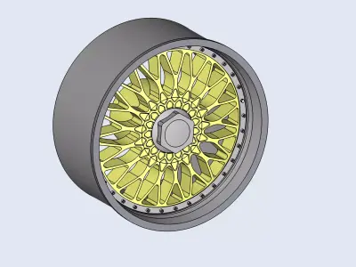 BBS rims for diecast model cars 3D print model