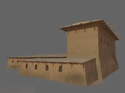 Samarkand Historical Building 5 Low-poly 3D model