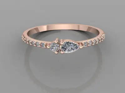 Women Ring 4 3D print model