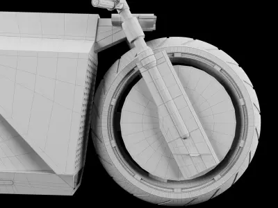 Concept motorcycle 3D model