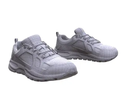 Sneakers Low-poly 3D model