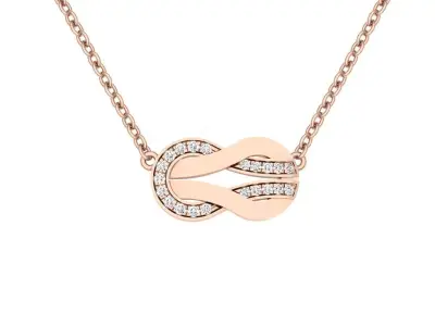 Chance infinie diamond necklace 3D print model