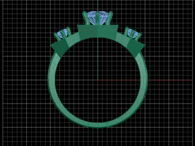 Solitaire Ring 03 Free 3D print model