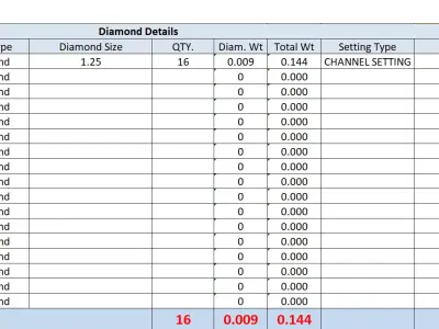  Diamond Hoops 3D print model
