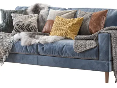 Capri sofa 210 cm 2 3D model