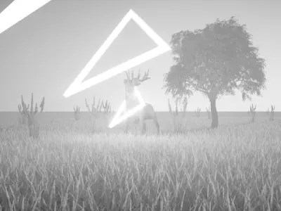 deer in the nature  Free low-poly 3D model