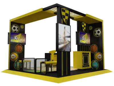 Booth Exhibition Stand a605b 3D model
