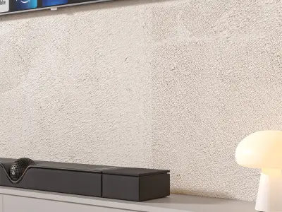 TV wall set 17 3D model