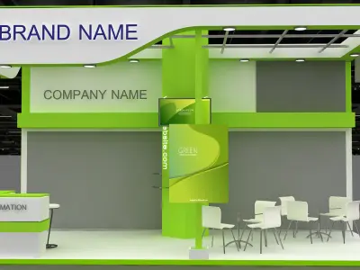 3D Exhibition and Booth 3D model